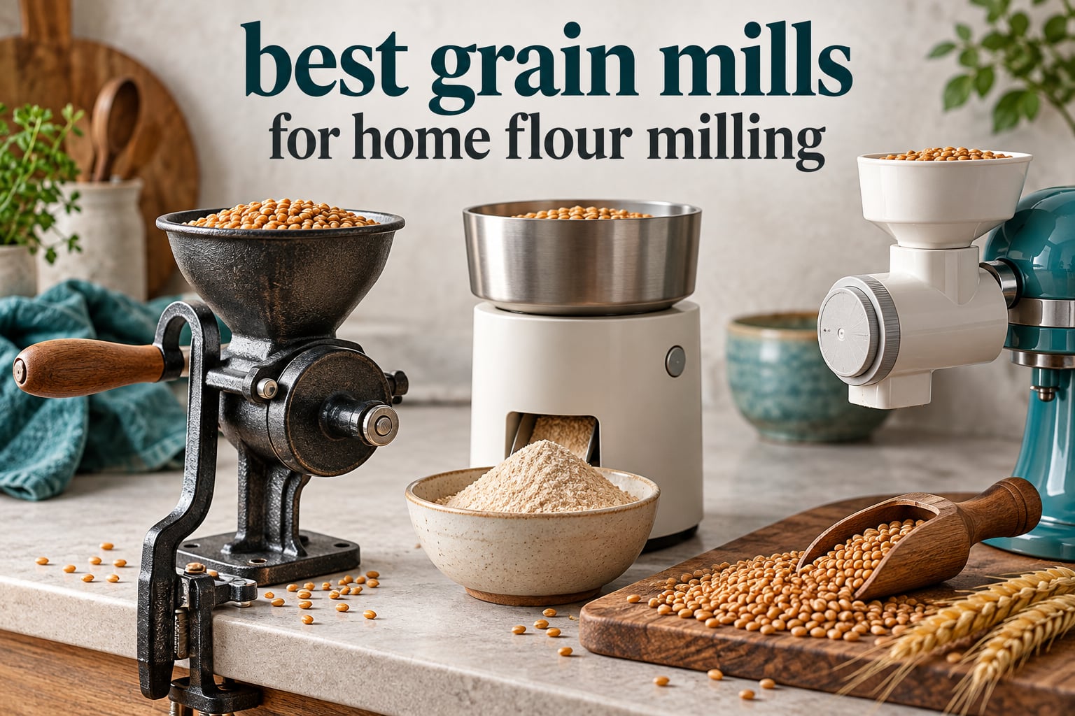 best grain mills for home flour milling