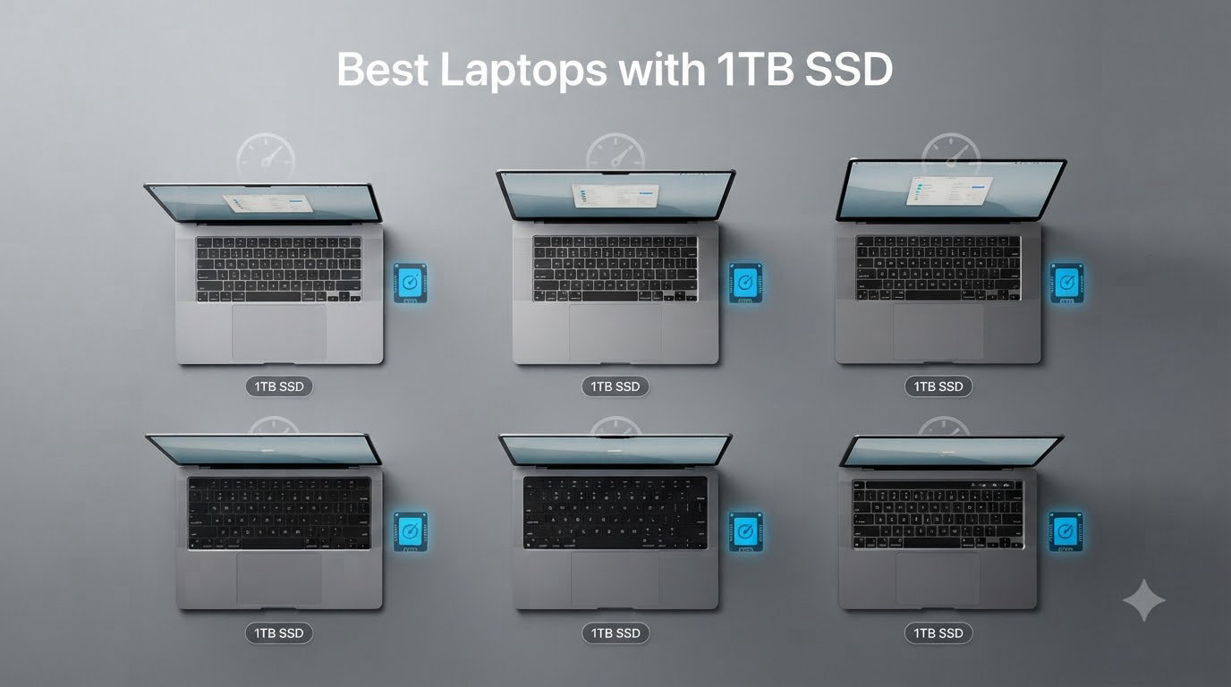 8 Best Laptops with 1TB SSD (September 2026) Tested and Ranked