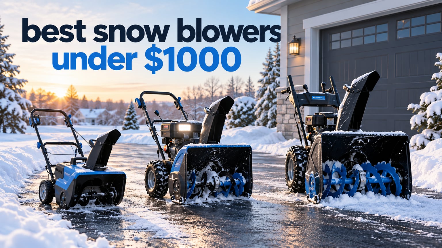 best snow blowers under $1000