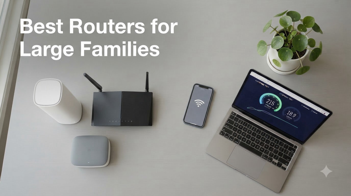 8 Best Routers for Large Families (September 2026) Expert Tested