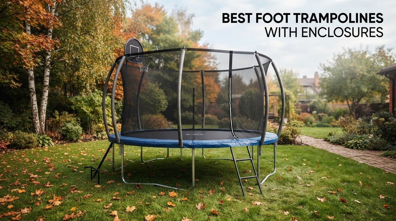 best 14 foot trampolines with enclosures