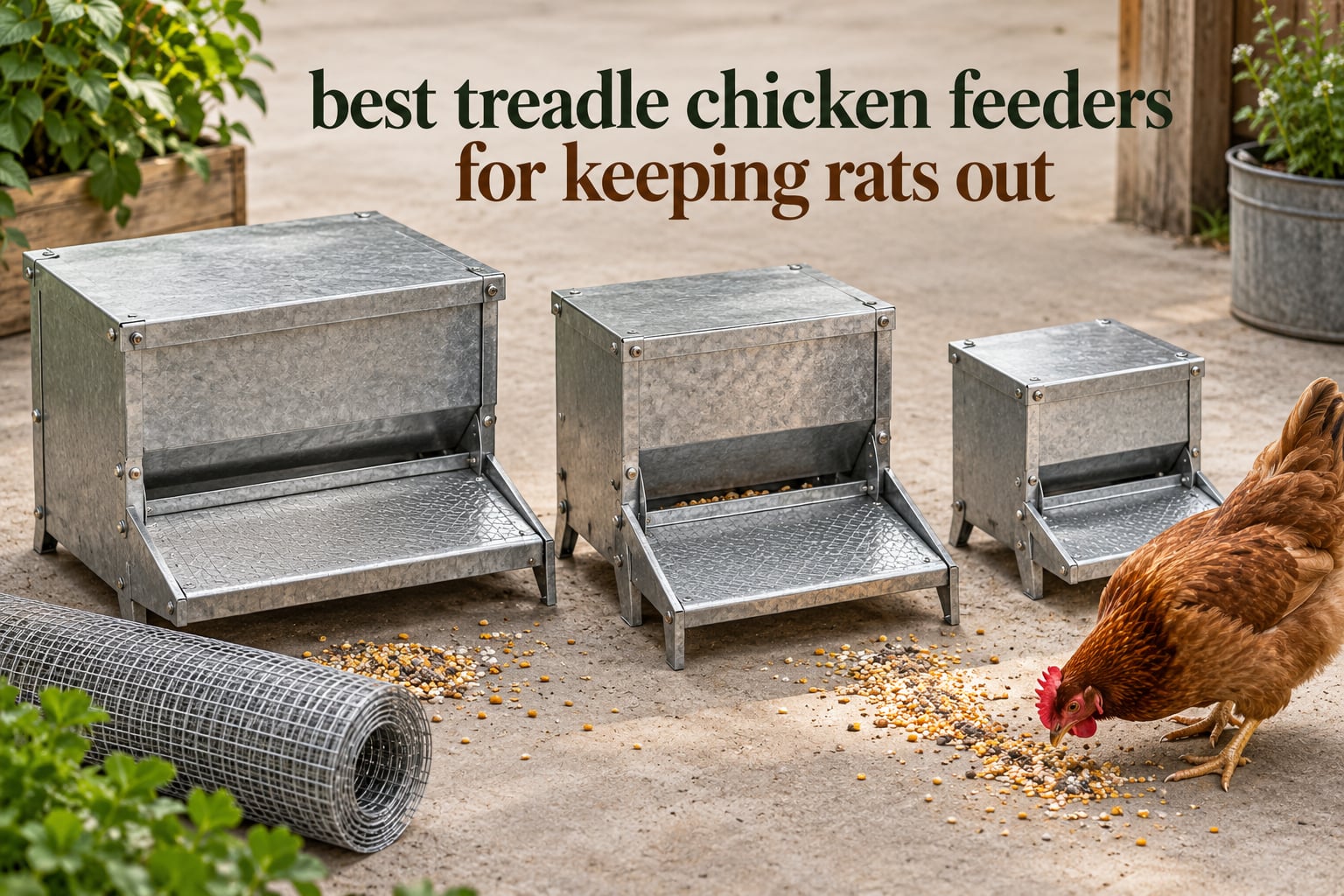 10 Best Treadle Chicken Feeders for Keeping Rats Out (October 2026)