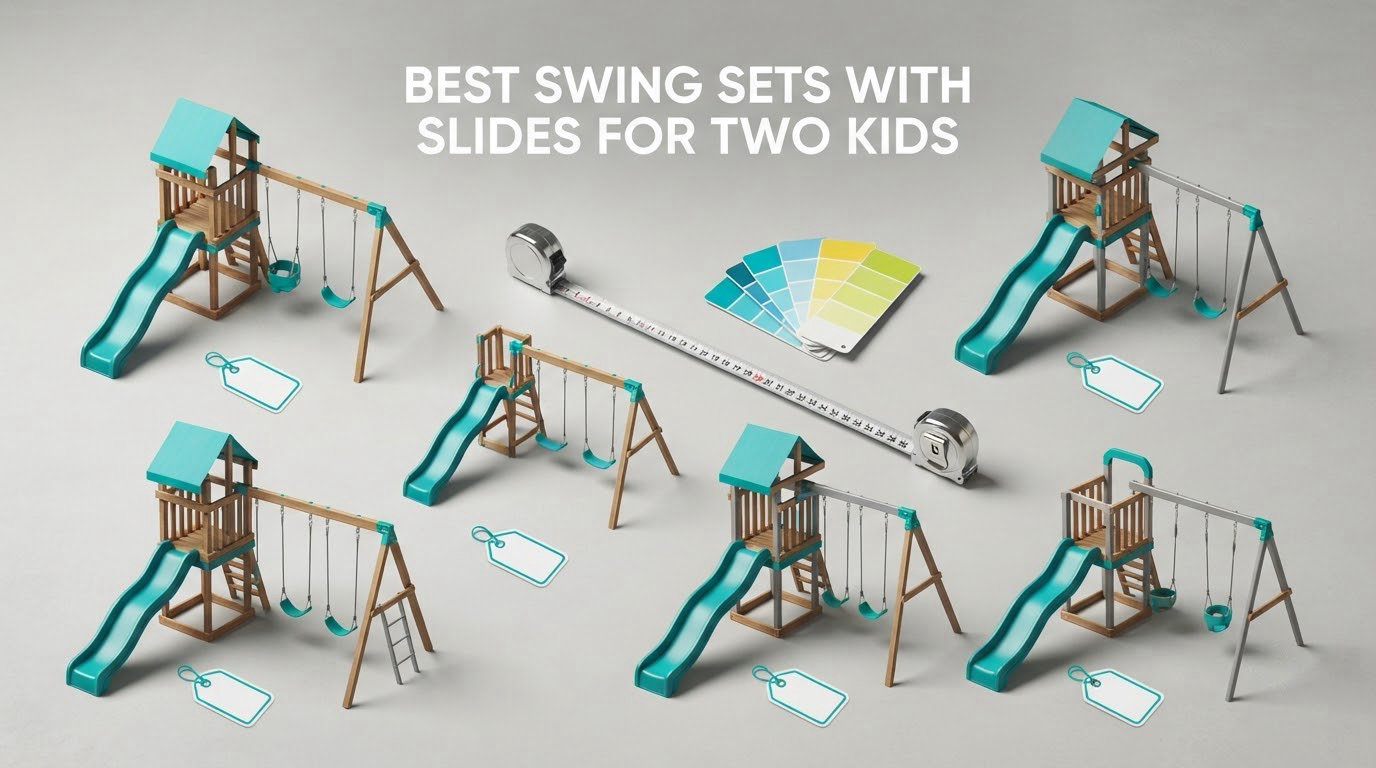 10 Best Swing Sets With Slides for Two Kids (October 2026)