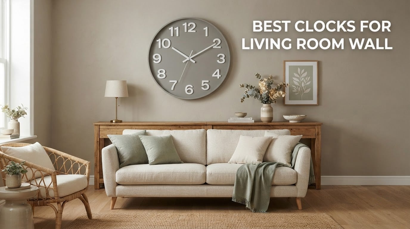 12 Best Clocks for Living Room Wall (October 2026) Tested Picks