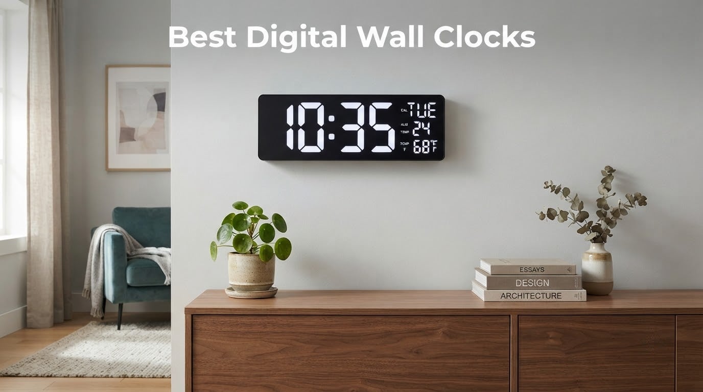 12 Best Digital Wall Clocks (October 2026) Reviewed