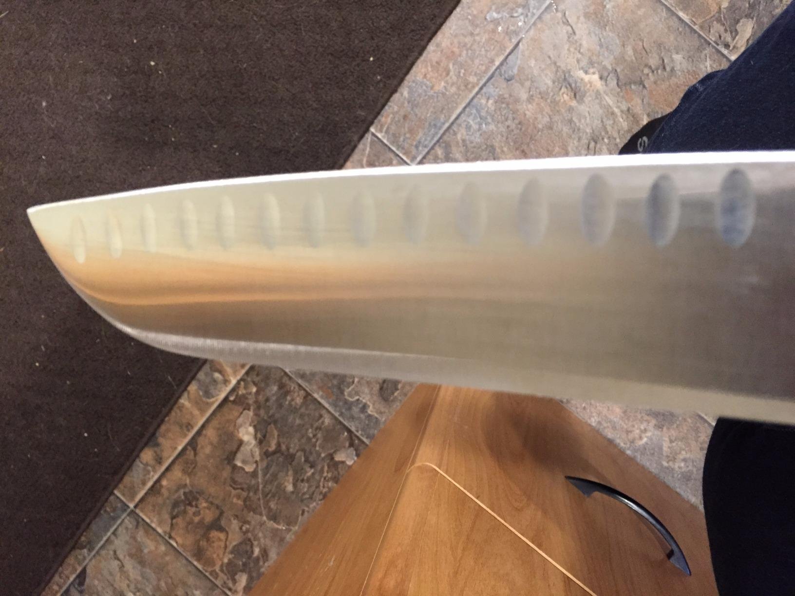 HENCKELS Classic Razor-Sharp Hollow Edge Santoku Knife 7 inch, German Engineered Informed by 100+ Years of Mastery customer photo 2