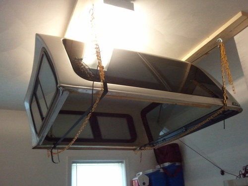 HARKEN Hoister Ceiling Mounted Garage Storage Pulley System for Cargo, Rooftop Carriers, Kayaks, Canoes, Surf, Paddle Boards, Dinghies, 145lb Max, 10ft, 7803 customer photo 2