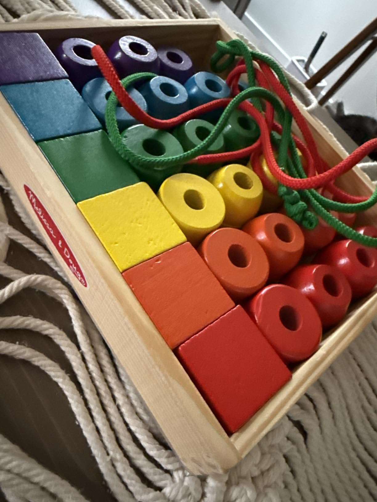 Melissa & Doug Primary Lacing Beads 33-Piece Montessori Toy Set customer photo 2