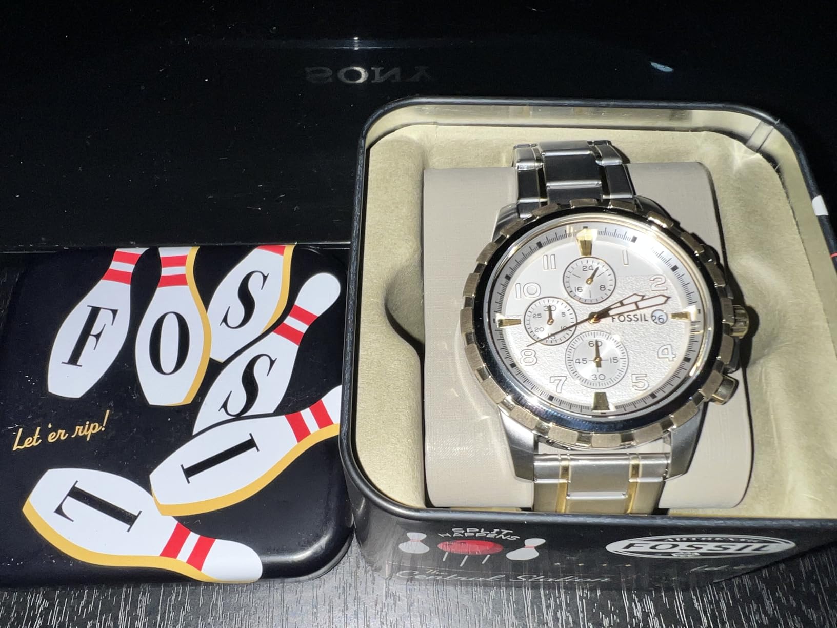 Fossil Men's Watch, Dean Quartz Stainless Steel Chronograph Watch for Men customer photo 1
