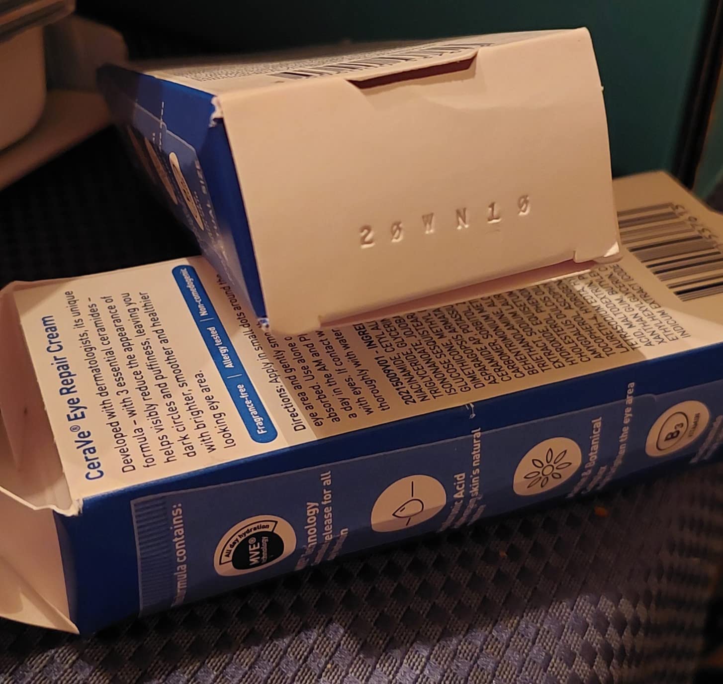 CeraVe Eye Repair Cream, Hyaluronic Acid Eye Cream for Dark Circles, 0.5oz customer photo 2