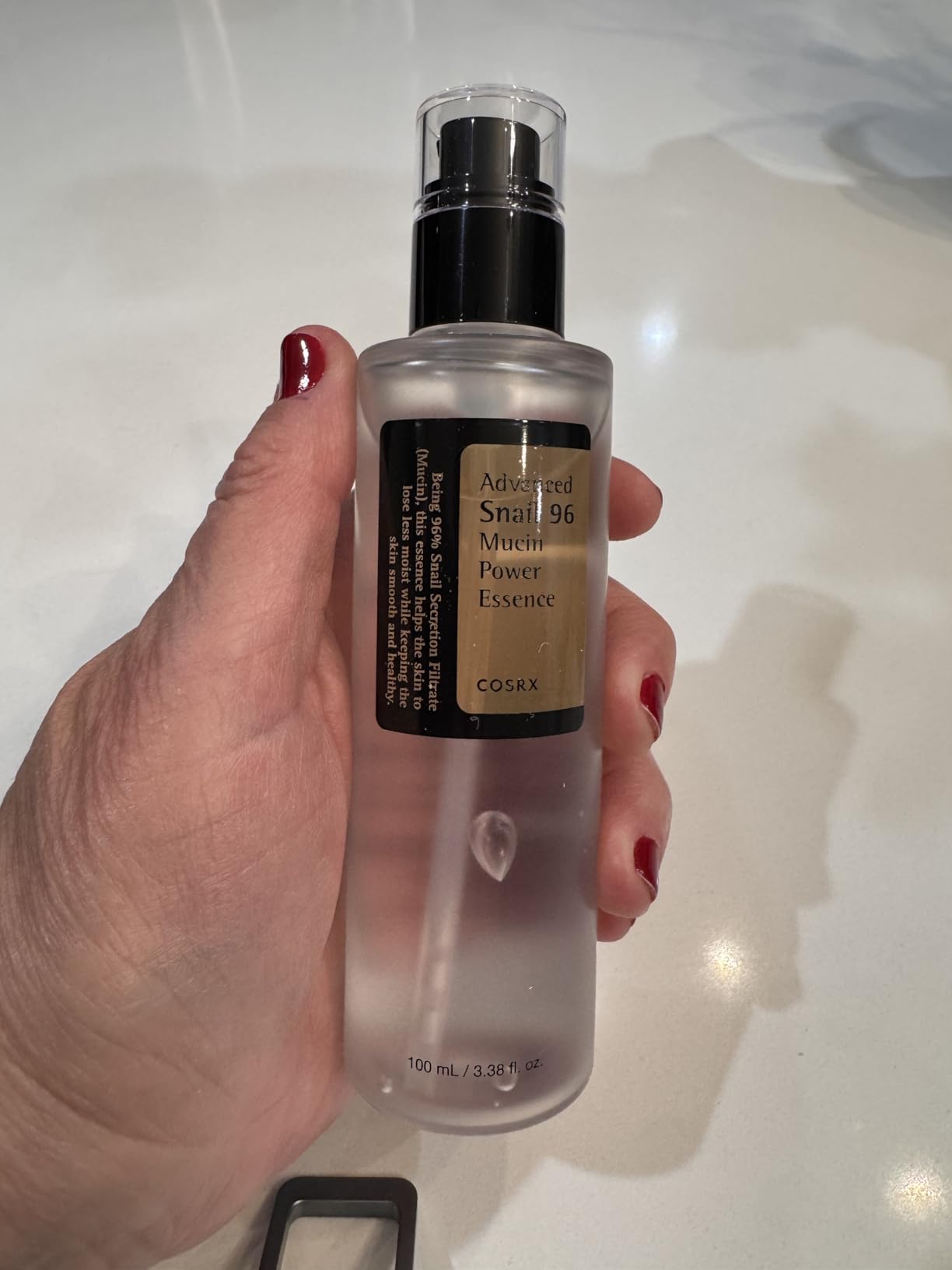 COSRX Snail Mucin 96% Repairing Serum for Sooothing & Hydrating 3.38 oz. customer photo 1