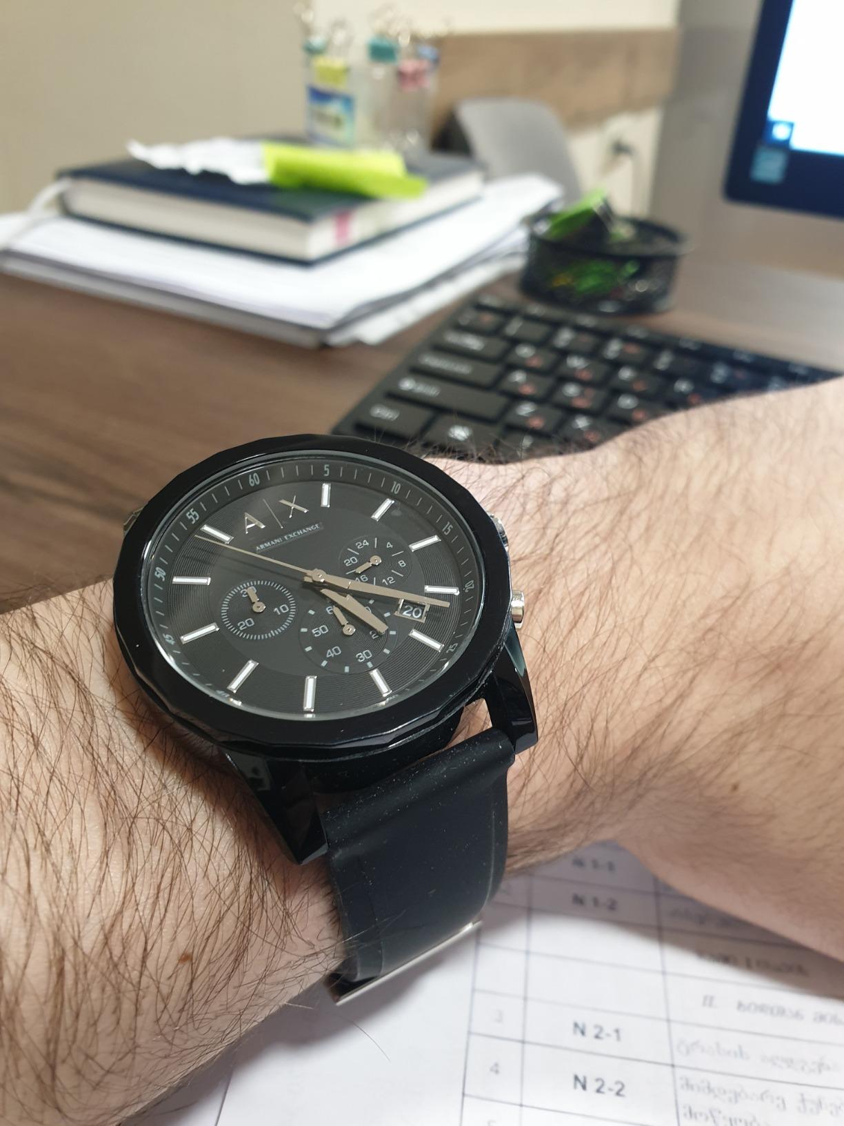 Armani Exchange A|X Stainless Steel Chronograph Watch for Men customer photo 1