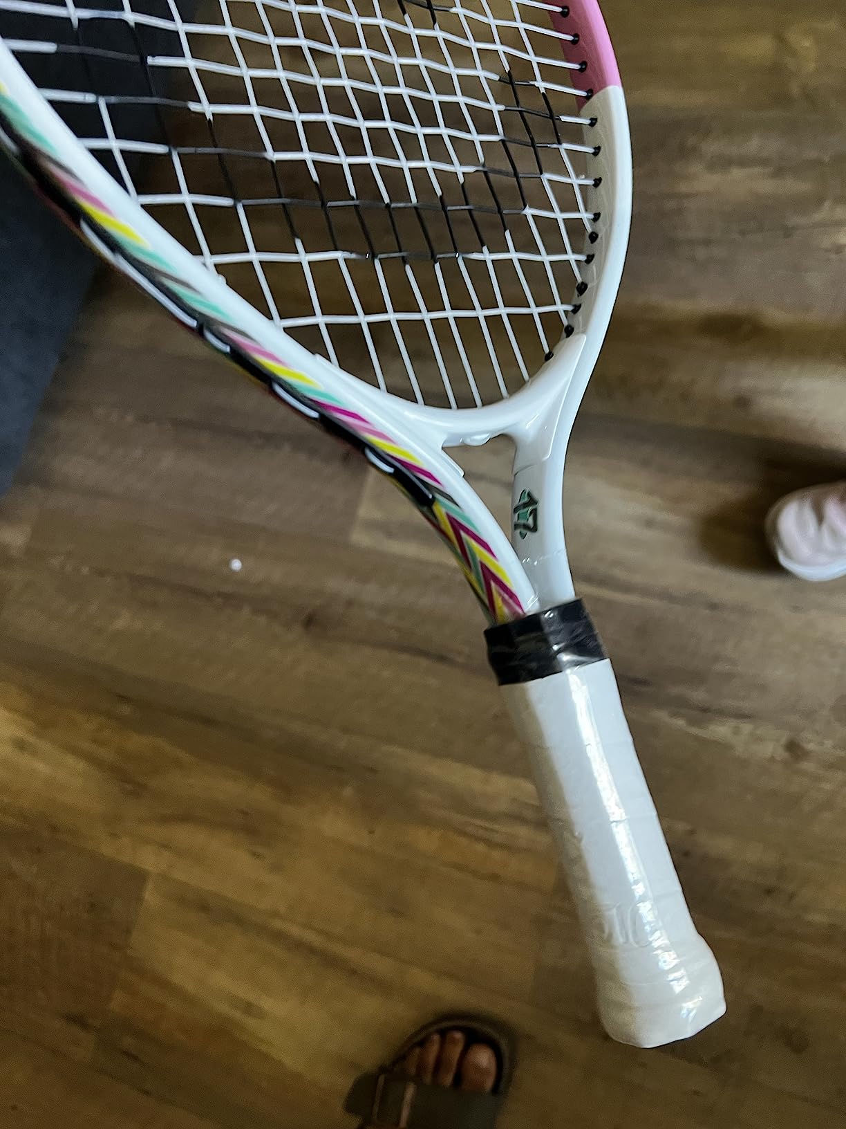 Kids Tennis Racket with Training Videos – Aluminum Youth Tennis Racket with Neoprene Handle for Children Age 5-12 – Learn Faster and Play Better by Street Tennis Club customer photo 2