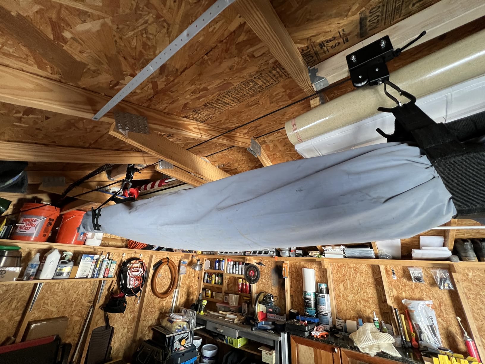RAD Sportz Kayak Hoist 2-Pack Quality Garage Storage Canoe Lift with 125 lb Capacity Even Works as Ladder Lift Premium Quality Pulley System customer photo 2