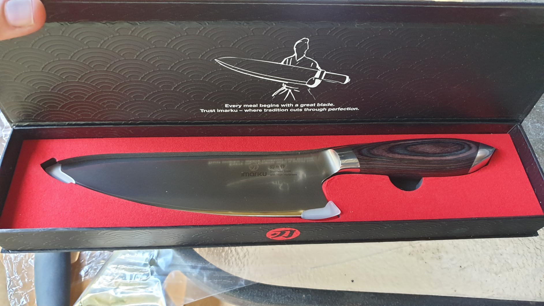 imarku Bread Knife,10 In German Professional Homemade Bread Slicing Knife customer photo 1