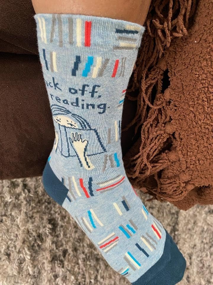 Blue Q Novelty Crew Socks - Funny Socks for Women, Fun Gifts - One Size customer photo 2