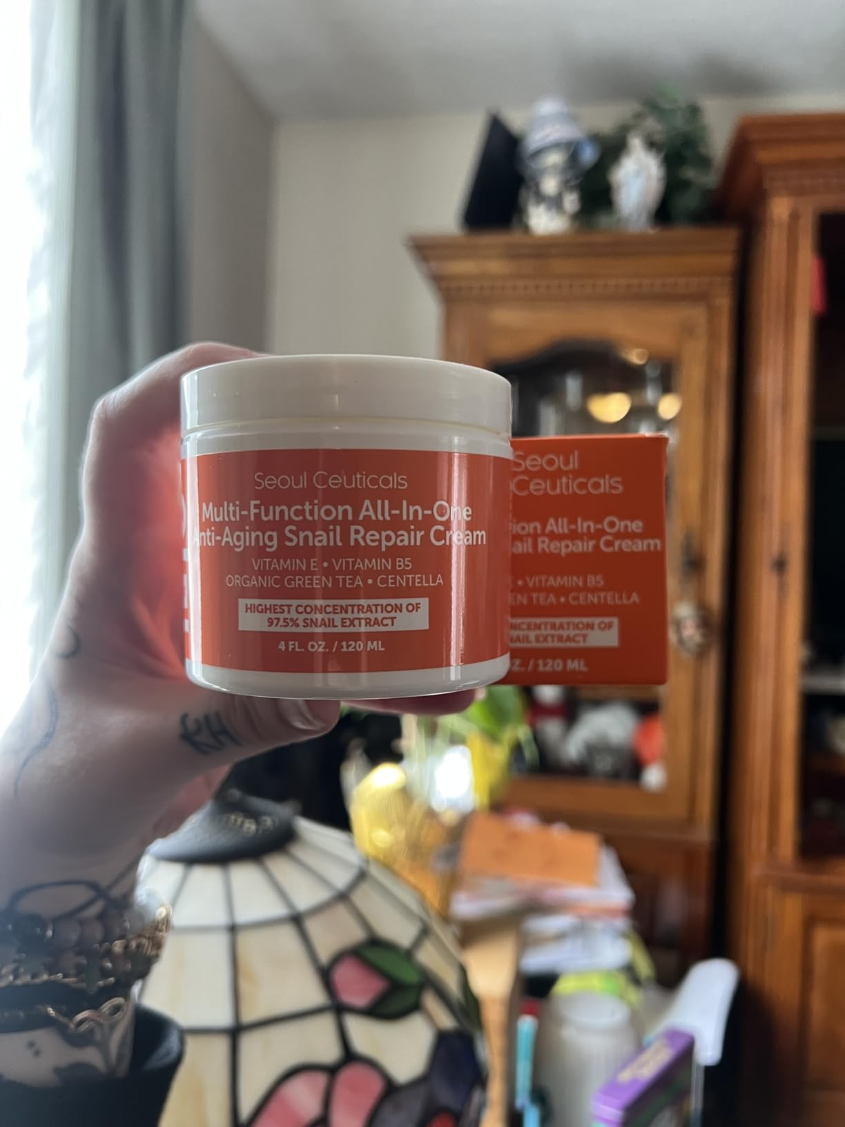 SeoulCeuticals 97.5% Snail Mucin Korean Face Moisturizer Day & Night Cream customer photo 1