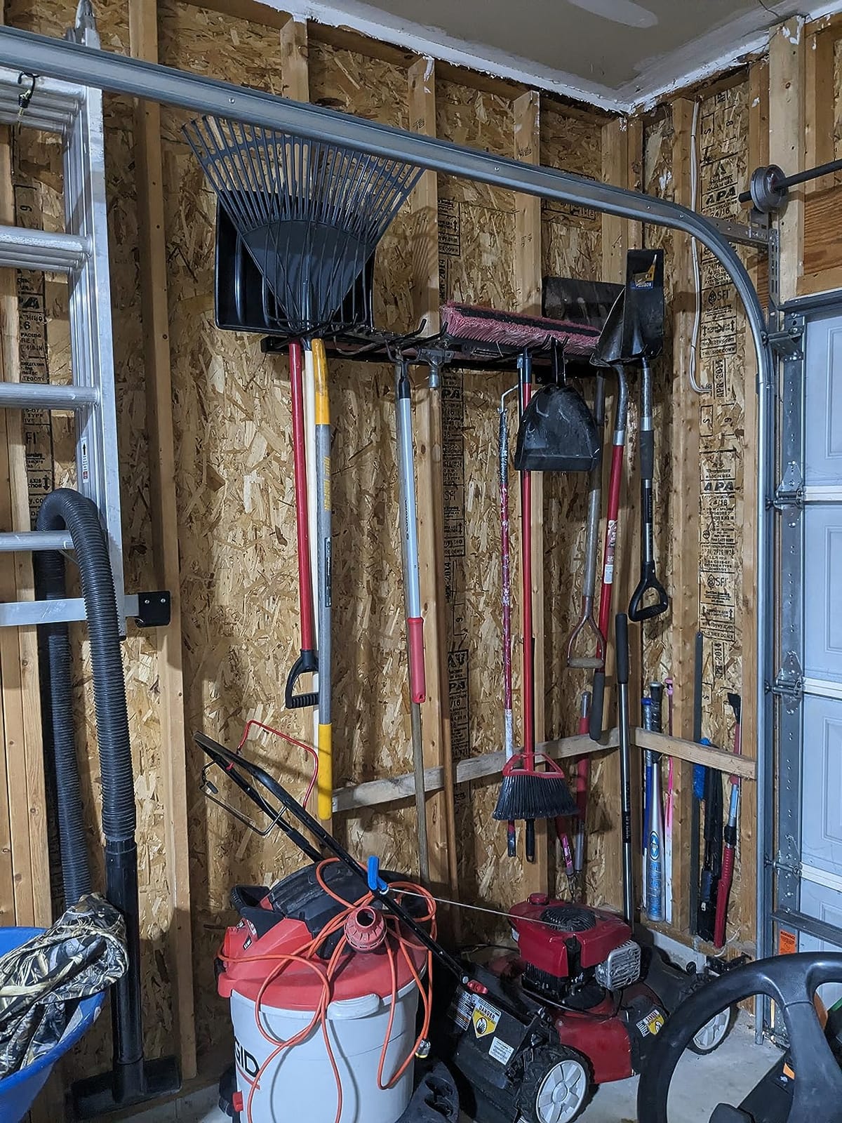 StoreYourBoard Tool Storage Rack – Heavy Duty Garage Tool Organizer Wall Mount for Garden Tools, Rakes, Shovels, Garage Hooks, Steel Gear Hanger Holds 300 lbs customer photo 2