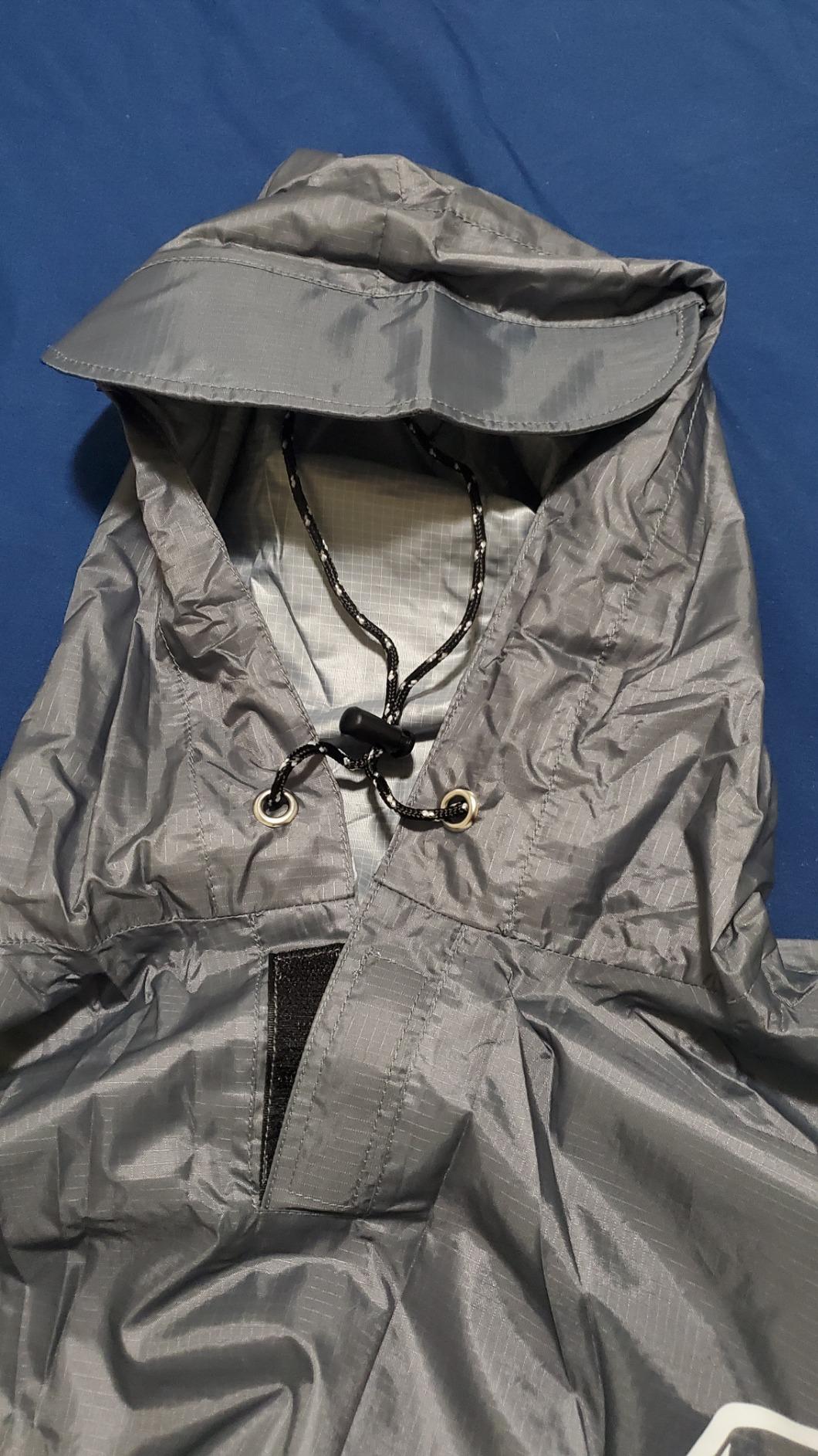 Foxelli Extra Long Rain Poncho for Tall Adults, Reusable Waterproof Hooded customer photo 2