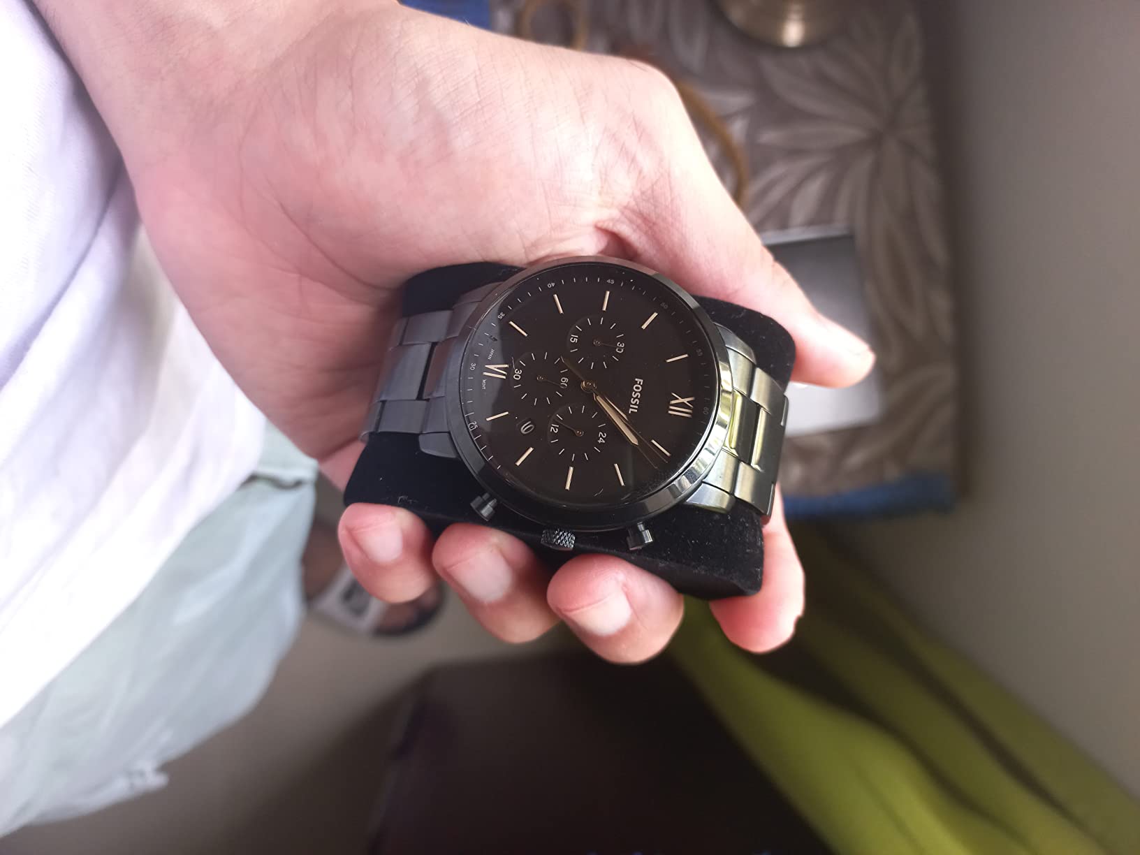 Fossil Men's Watch, Neutra Quartz Stainless Steel Chronograph Watch for Men customer photo 2