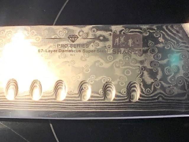 SHAN ZU Damascus Nakiri Knife, 7 In Professional Extra Sharp Kitchen Knife customer photo 2