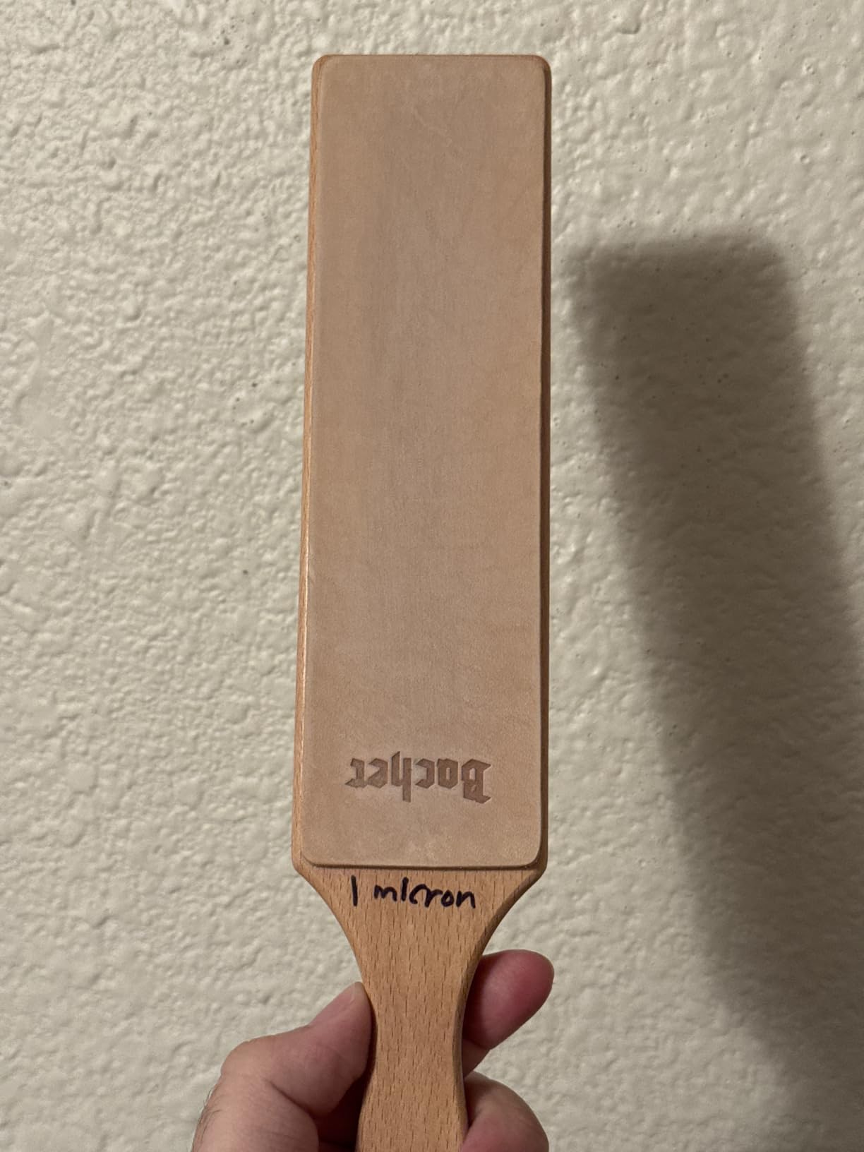Bacher Leather Strop - 12.6 in, Knife Sharpening Kit, 4 Compounds & Balm customer photo 1