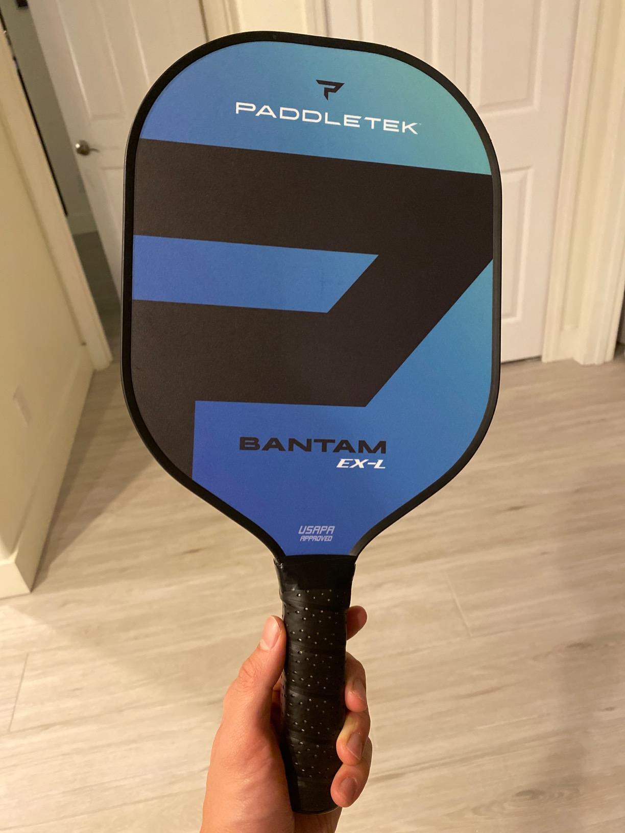 Paddletek Bantam EX-L Pickleball Paddle | Professional Pickleball Paddles with Honeycomb Core, Polycarbonate Surface, Bantom PolyCore & High Tack Performance Grip | USAPA Approved customer photo 1