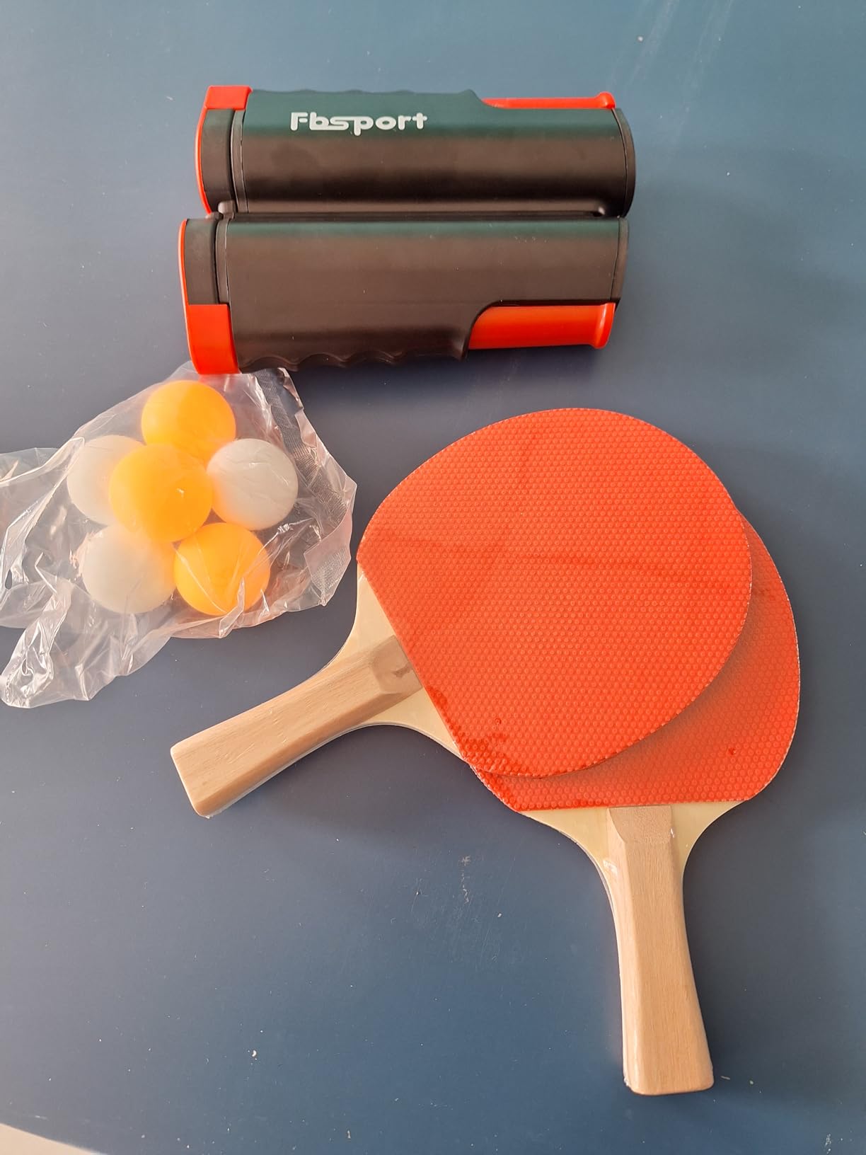FBSPORT Ping Pong Paddle Set, Portable Table Tennis Set with Retractable Net,Rackets,Balls and Carry Bag for Indoor/Outdoor Games customer photo 2