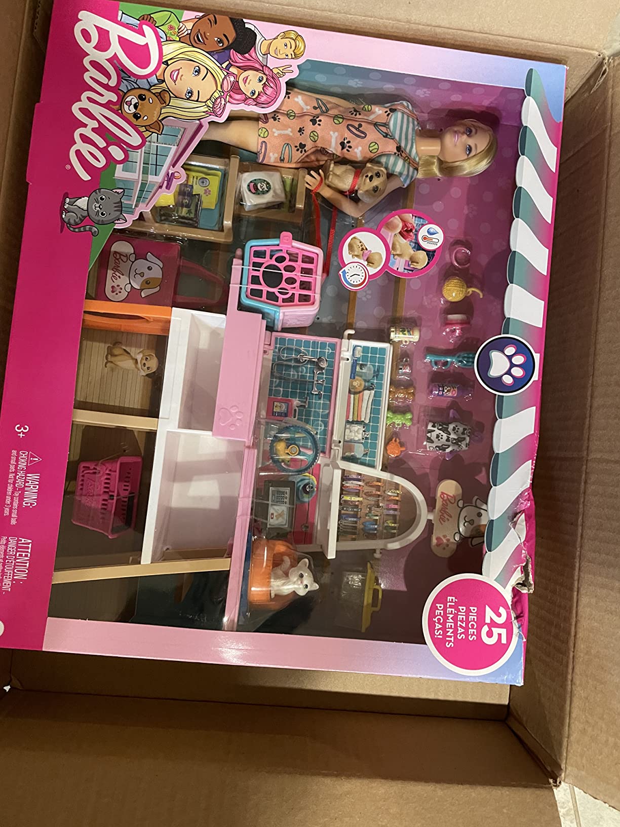 Barbie Doll (11.5-in Blonde) and Pet Boutique Playset customer photo 2