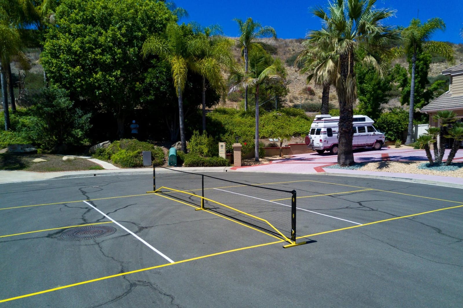 A11N SPORTS Designed for All Weather Conditions with Steady Metal Frame and Strong PE Net, Regulation Size Net with Carrying Bag- 22’ Wide x 36” Tall, Indoor/Outdoor Use customer photo 1