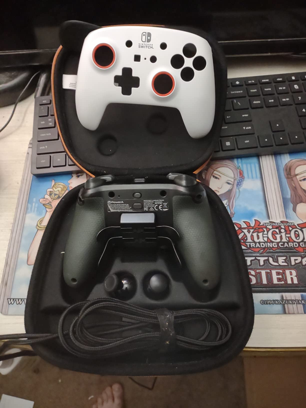 PowerA Fusion Pro Wireless Gamepad for Nintendo Switch - White/Black, Bluetooth, 900mAh Battery, 4 Mappable Paddles, 4 Thumbsticks, Custom Storage Case customer photo 1