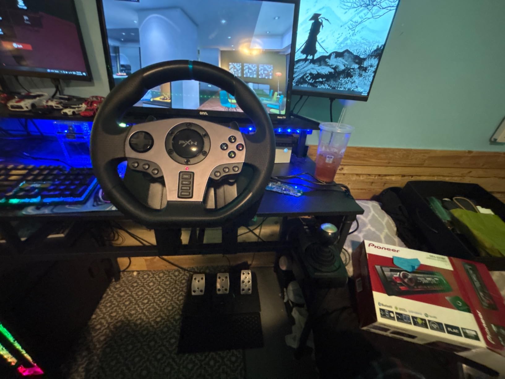 PXN V9 Gaming steering Wheel with Pedals and Shifter for PC,PS4,PS3,Xbox customer photo 1