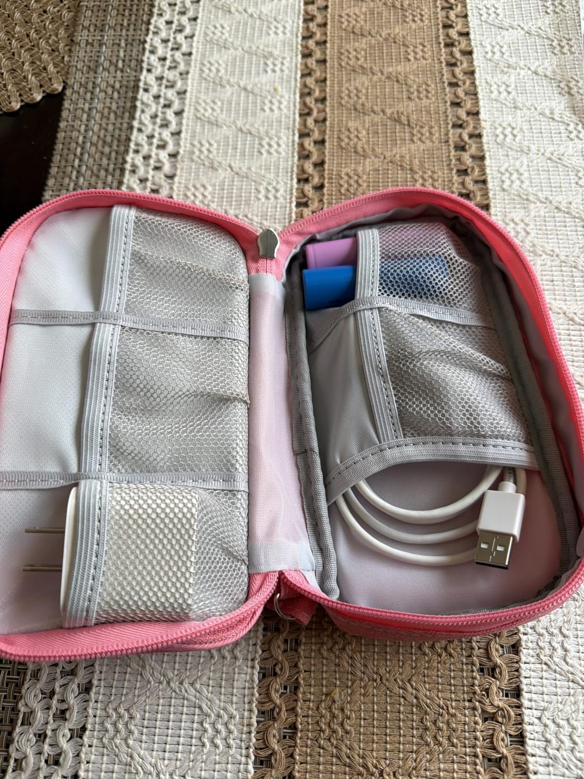 FYY Electronic Organizer, Travel Tech Pouch Bag, Cable Organizer Grey customer photo 2