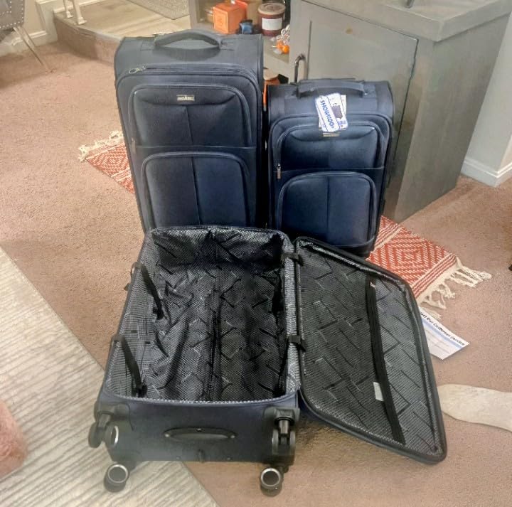 SHOWKOO Luggage Sets 3 Piece Softside Expandable Durable Suitcase Sets customer photo 1