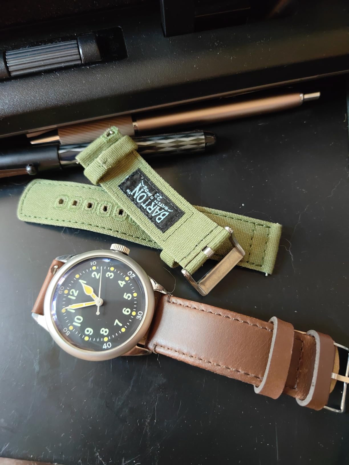 PRAESIDUS A-11 Military Watch | Automatic WW2 Field Watch for Men | 38mm/42mm Stainless Steel Case and 100M Water Resistance, Assembled in USA customer photo 1