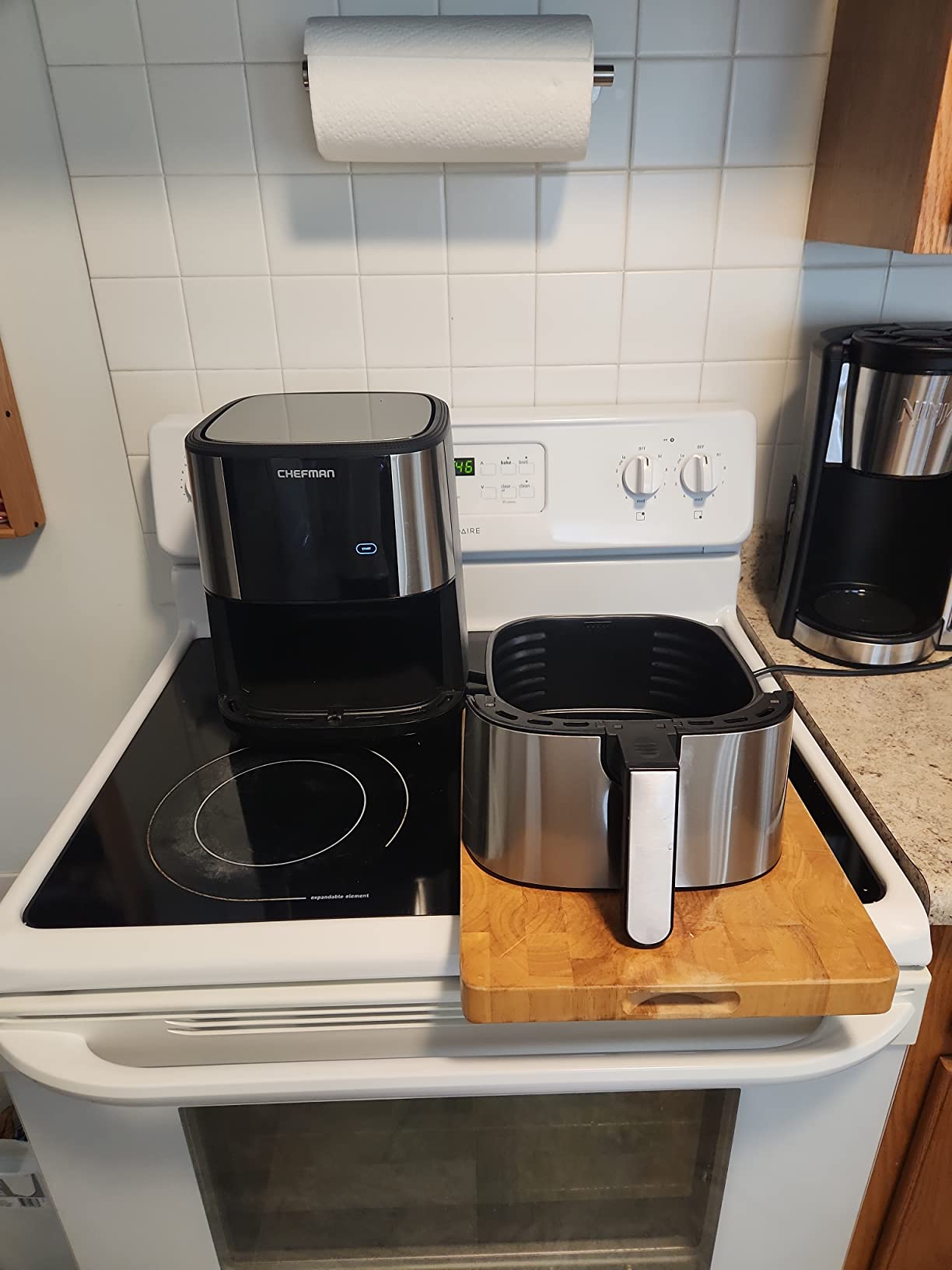 Chefman TurboFry Touch Air Fryer, Large 5-Quart Family Size, One Touch Digital Control Presets, French Fries, Chicken, Meat, Fish, Nonstick Dishwasher-Safe Parts, Automatic Shutoff, Stainless Steel customer photo 2