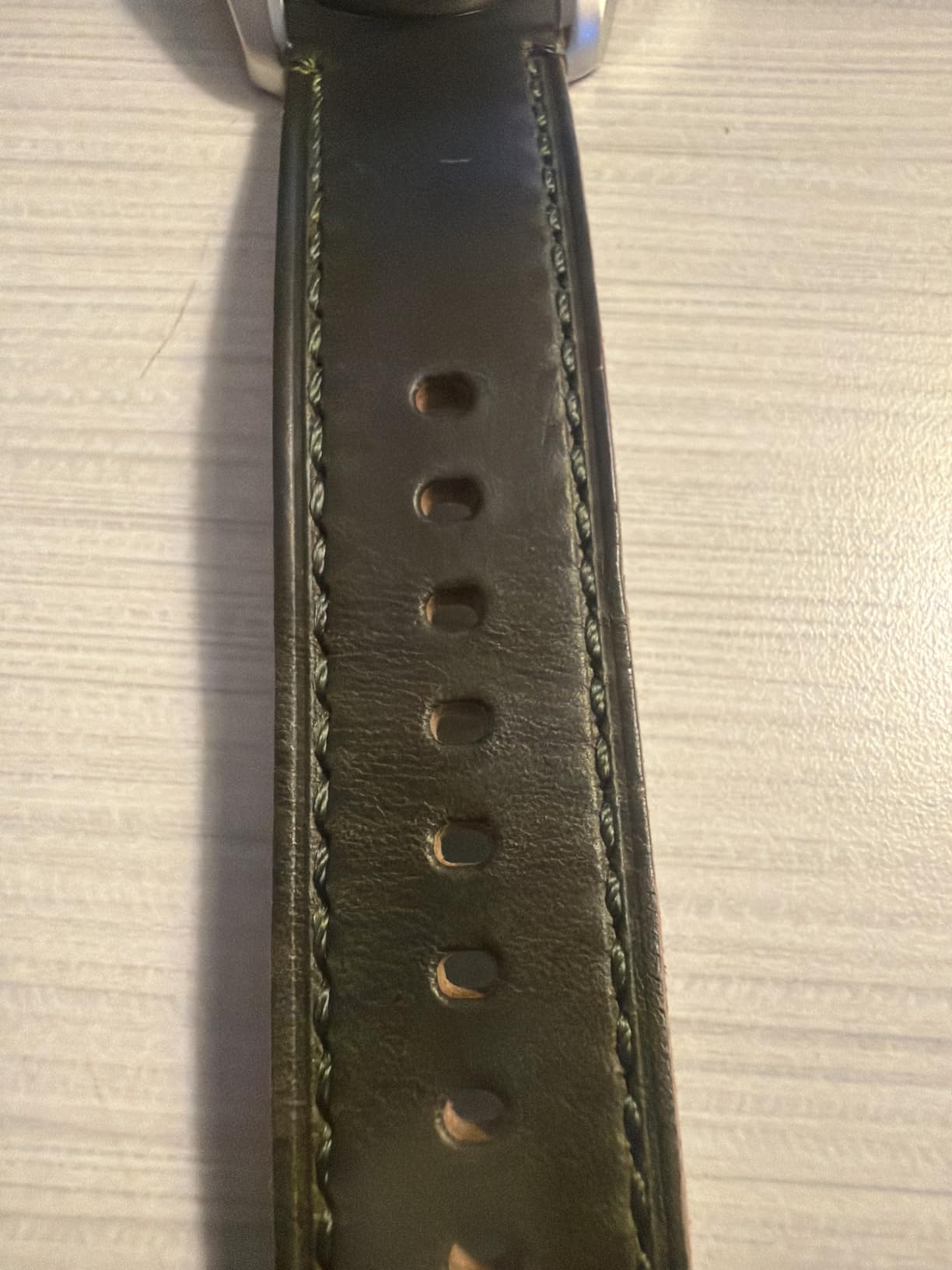 hemsut h Leather Watch Bands for Men, Horween Quick Release Leather Watch Strap Vintage Watch Replacement Wrap of 18mm, 20mm, 22mm customer photo 2