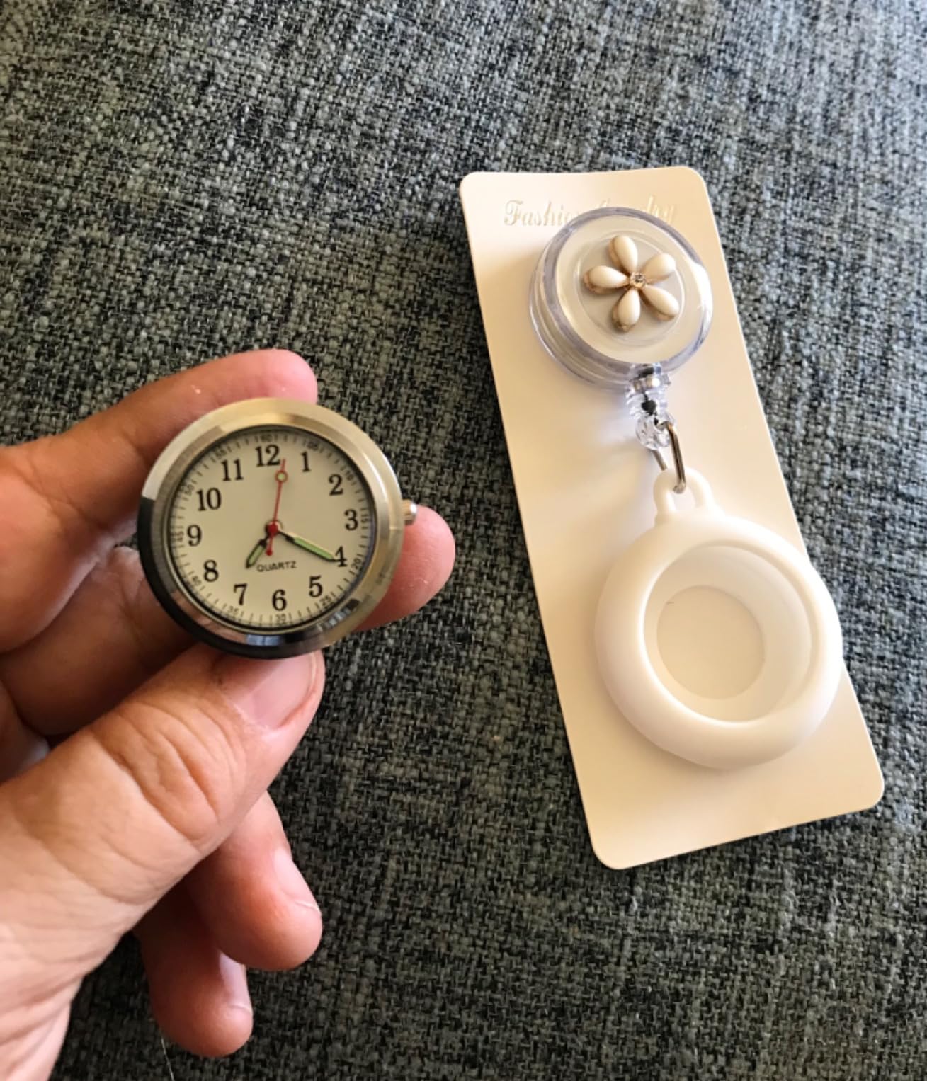 AGEN KGEN Nurse Watch Glow Pointer in the Dark, Clip on Nursing Fob Watch with Second Hand customer photo 2