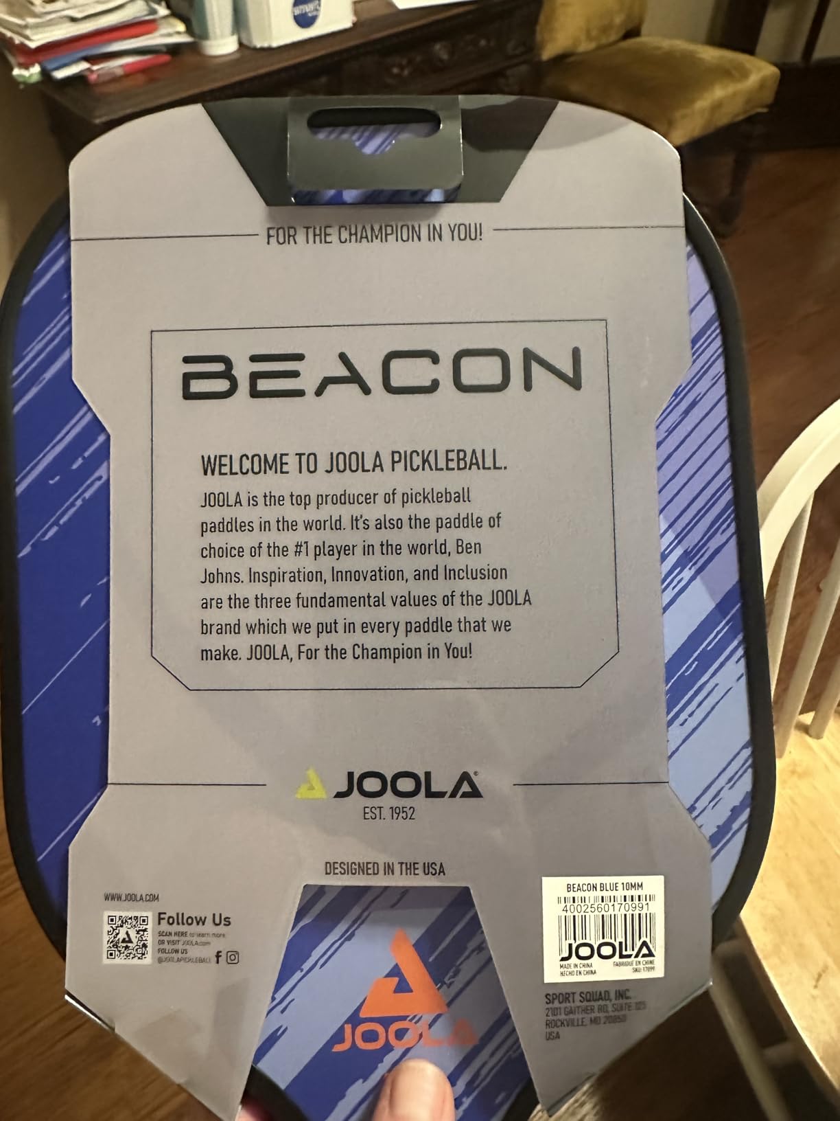 JOOLA Pickleball Paddle – Reinforced Fiberglass Surface, Honeycomb Polypropylene Core, USAP Approved Paddles, Durable & Beginner-Friendly Pickleball Racket w/Comfortable Grip, Multiple Colors customer photo 1