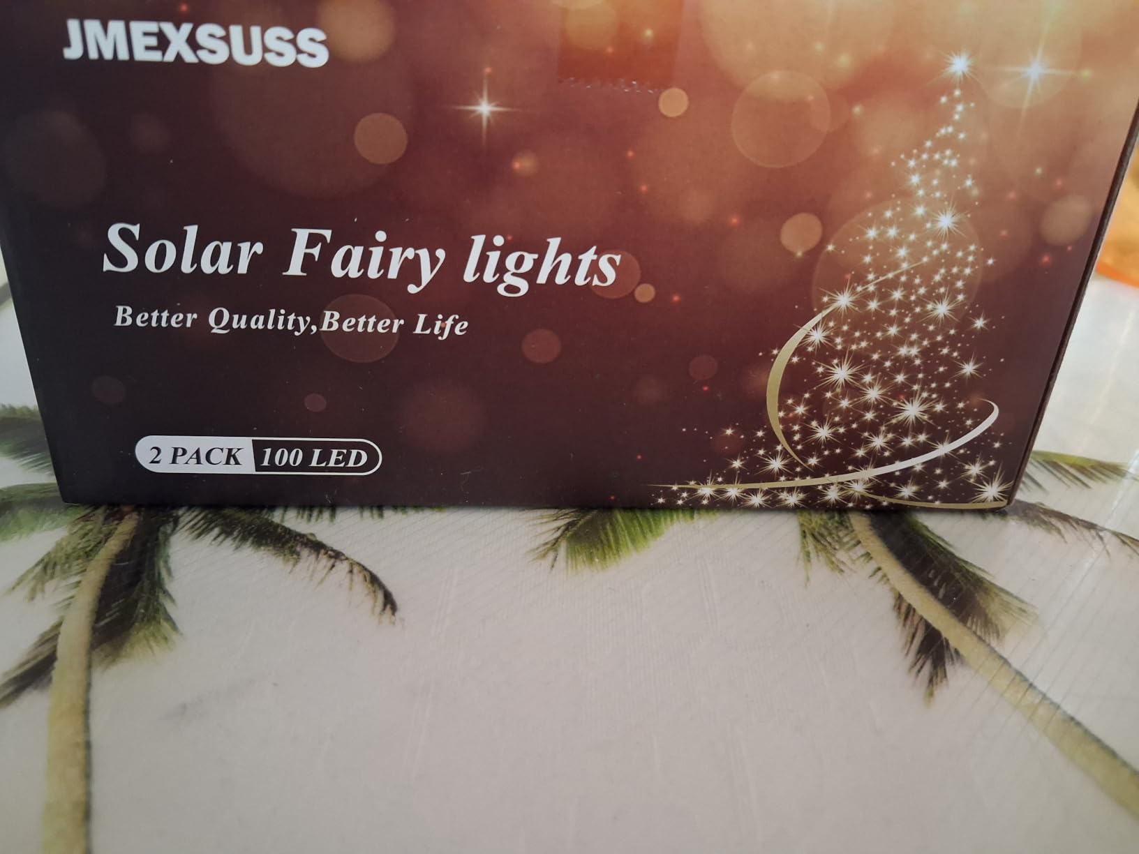 JMEXSUSS Solar Halloween Lights Orange and Purple, 2 Pack Total 200LED 66FT customer photo 2