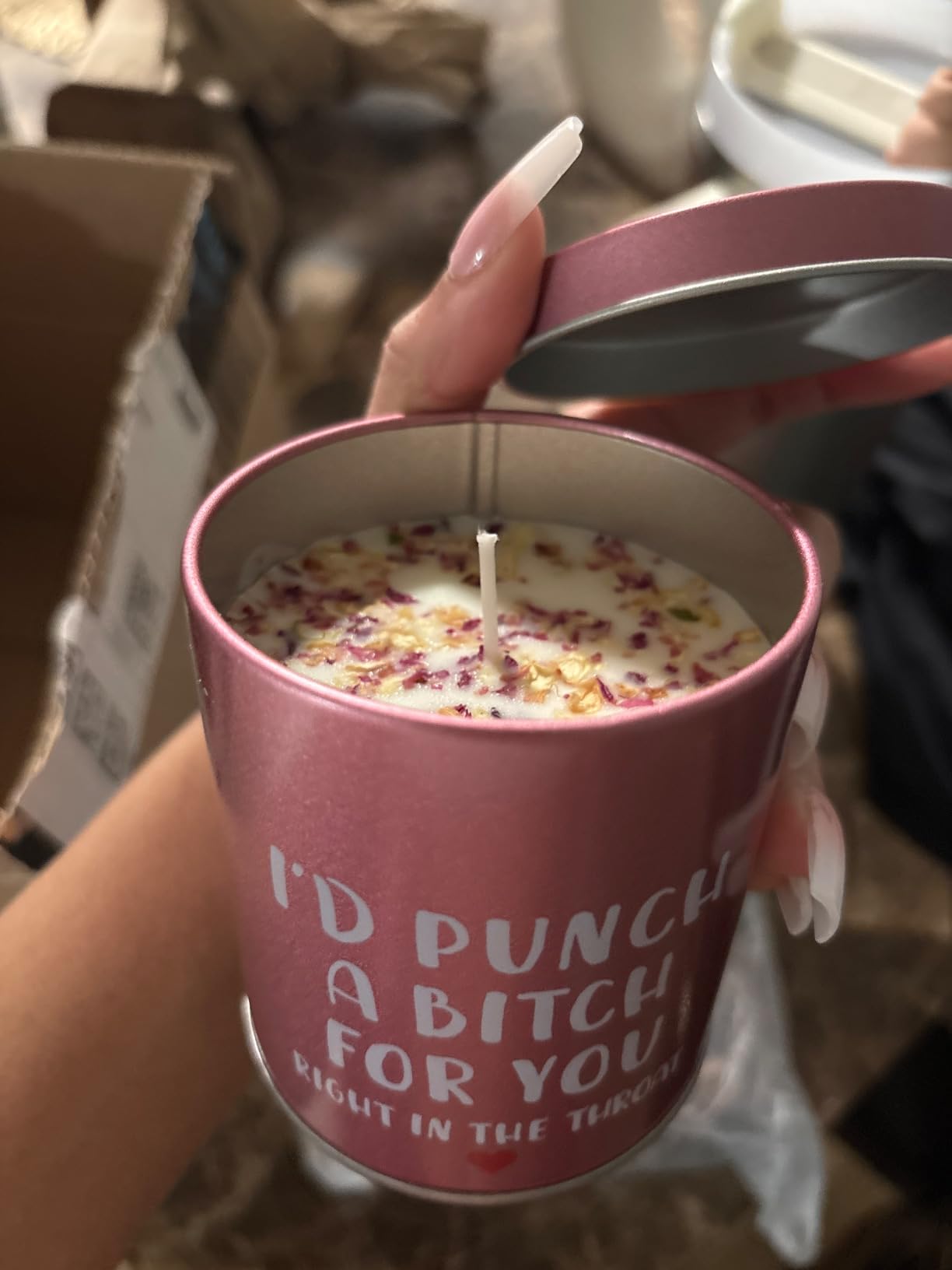 Christmas Birthday Sister Gifts for Women Her Funny Scented Candle customer photo 2