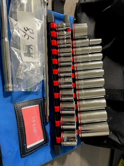 ALOANES 3PC ABS Socket Organizer, Socket Rails Fit 1/2 inch Drive customer photo 1