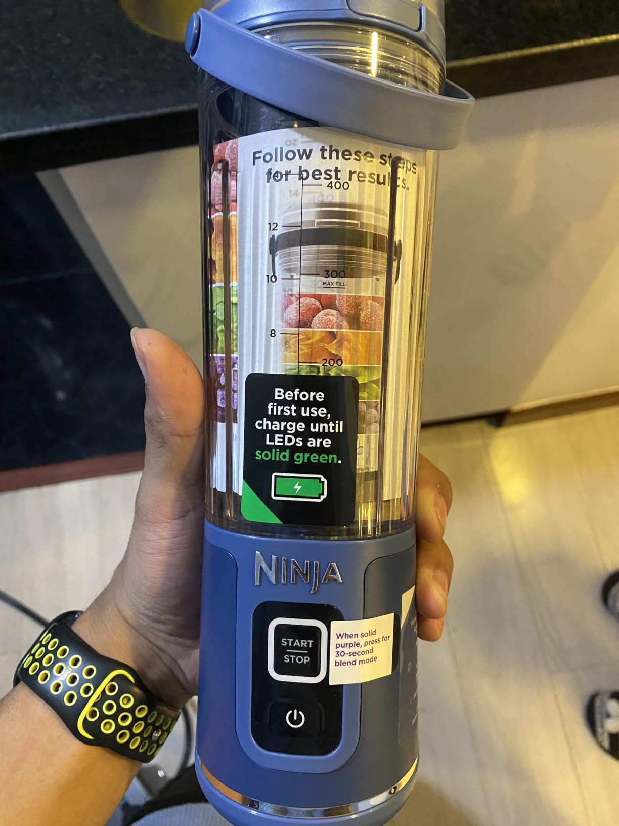 Ninja Blast Portable Blender, Cordless, 18oz Vessel, Black, BC151BK customer photo 1