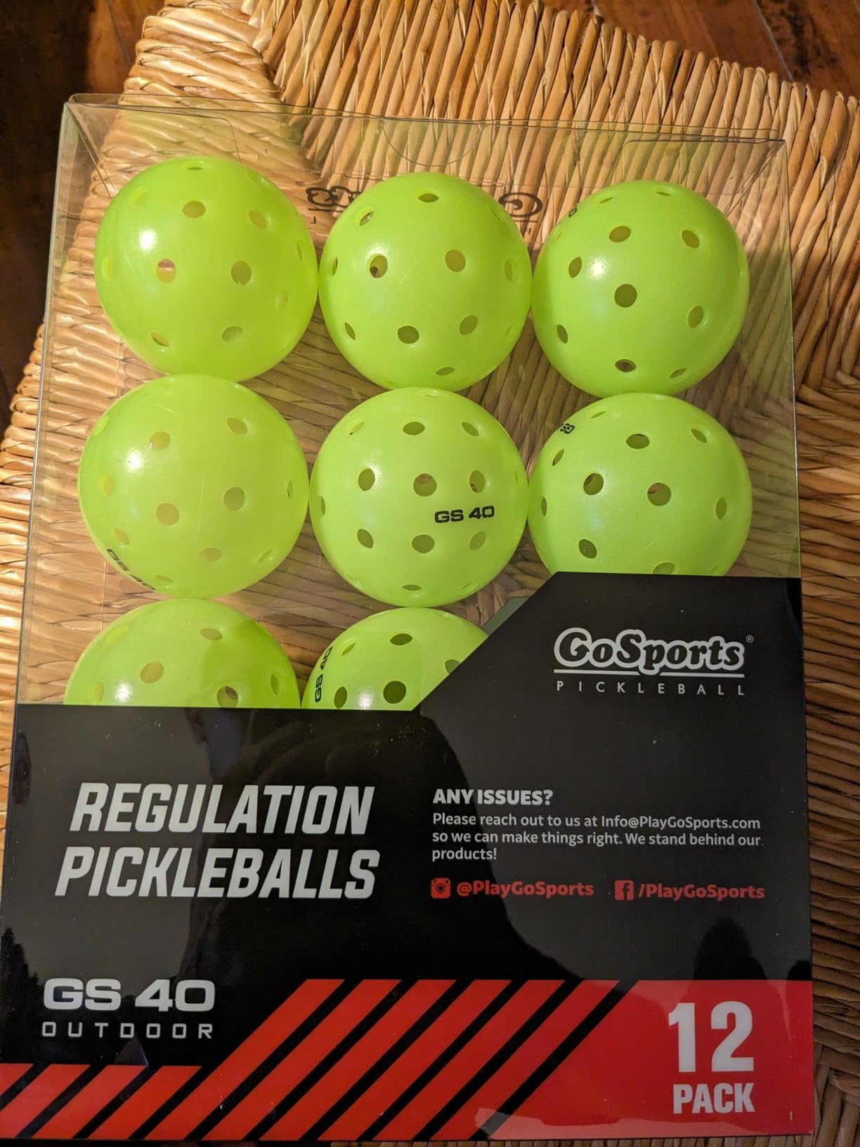 GoSports GS 40 Pickleball Balls - 4, 12, or 36 Pack of Regulation USAPA Pickleballs customer photo 1