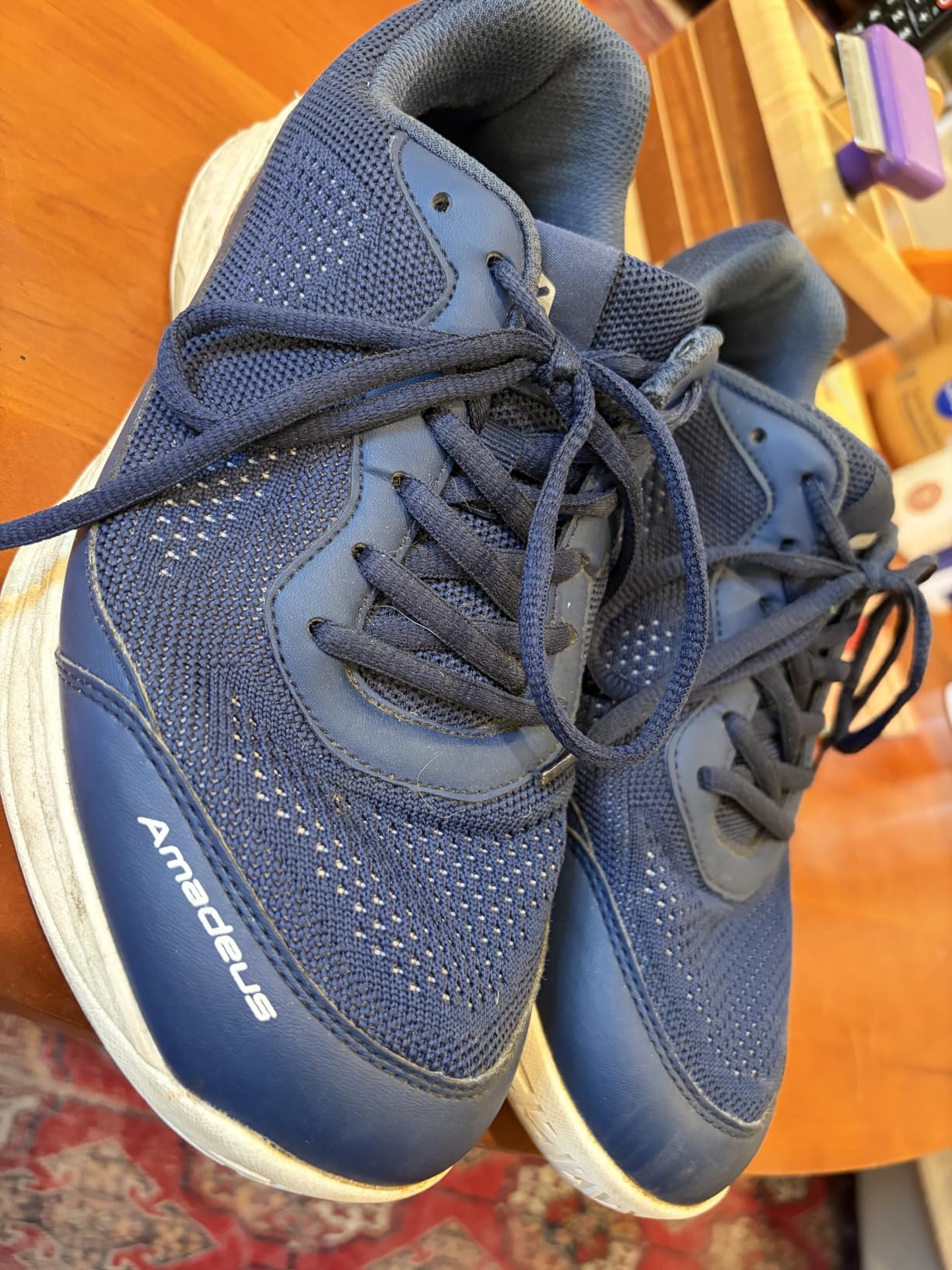 FitVille Wide Pickleball Shoes for Men Tennis Shoes Sneakers for All Court Racquetball Athletic Shoes for Racquet Sport | Arch Support & Wide Toe Box customer photo 1
