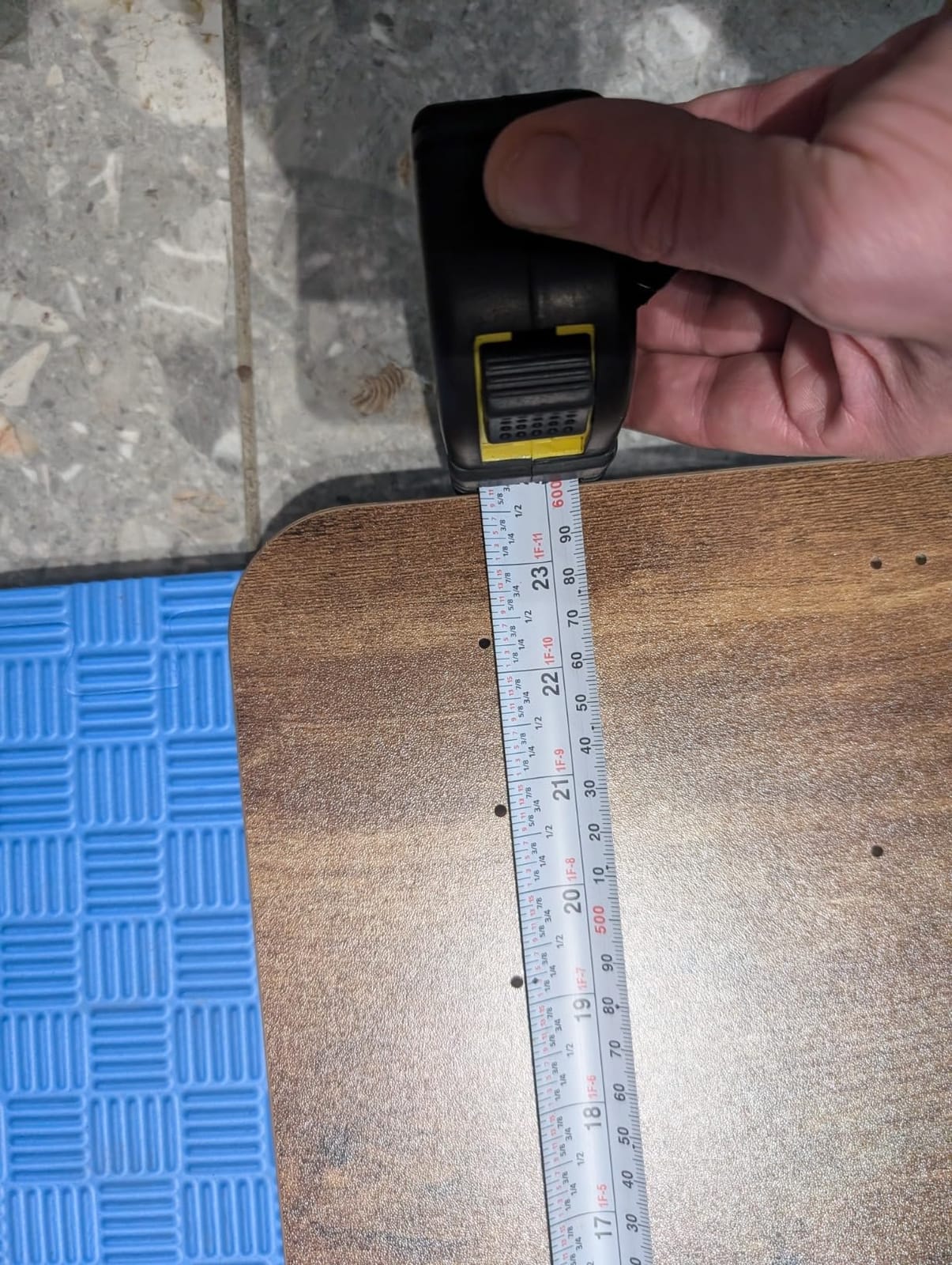 SANODESK One-Piece 1'' Thick 60x24'' Particle Board Table Top,Maple customer photo 1
