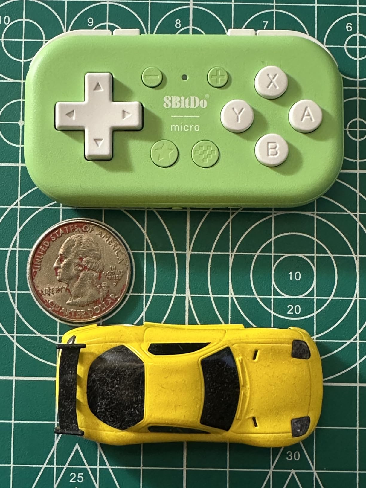 8Bitdo Micro Bluetooth Gamepad Pocket-sized Mini Controller for Switch/Switch 2, Android, and Raspberry Pi, Supports Keyboard Mode (Green) customer photo 1