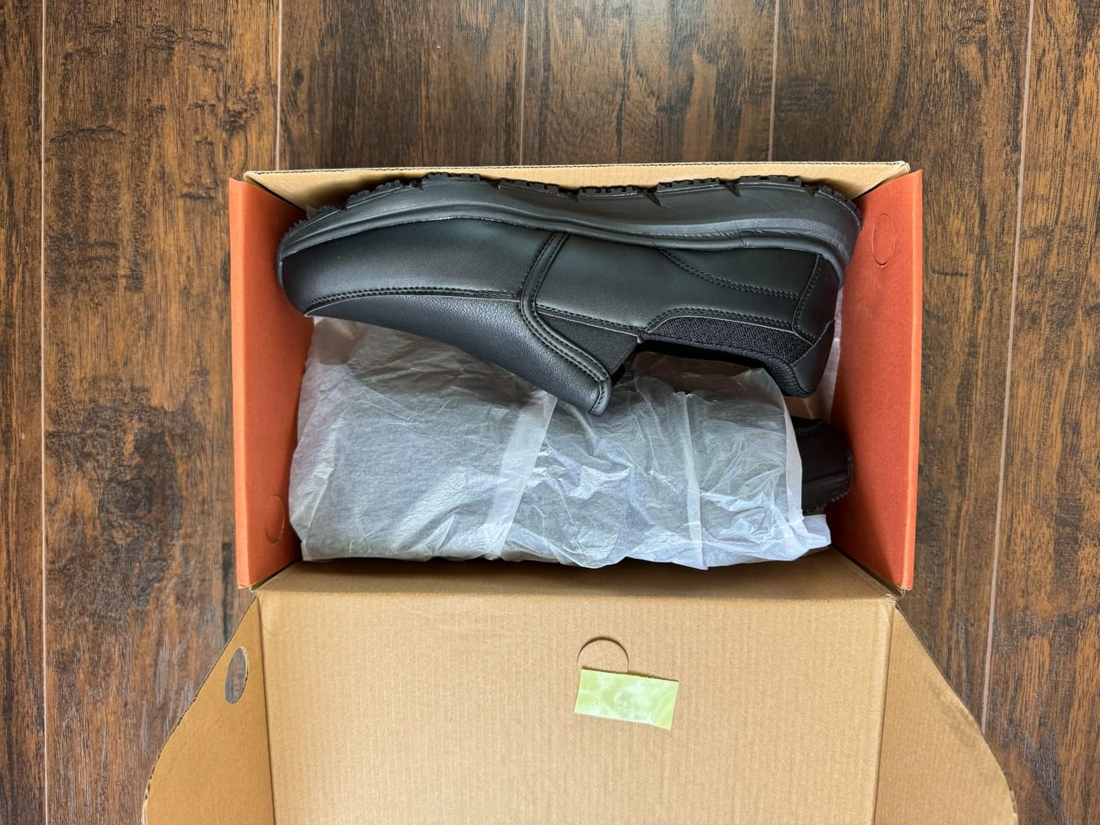 HISEA Non Slip Work Shoes for Men, Slip-On Loafers Chef Kitchen Shoes customer photo 1