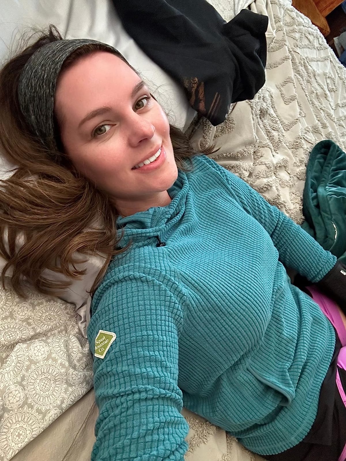Classic Women’s Microgrid Fleece Hoodie – Lightweight, Breathable Mid-Layer for Hiking, Skiing & Everyday Adventure customer photo 2