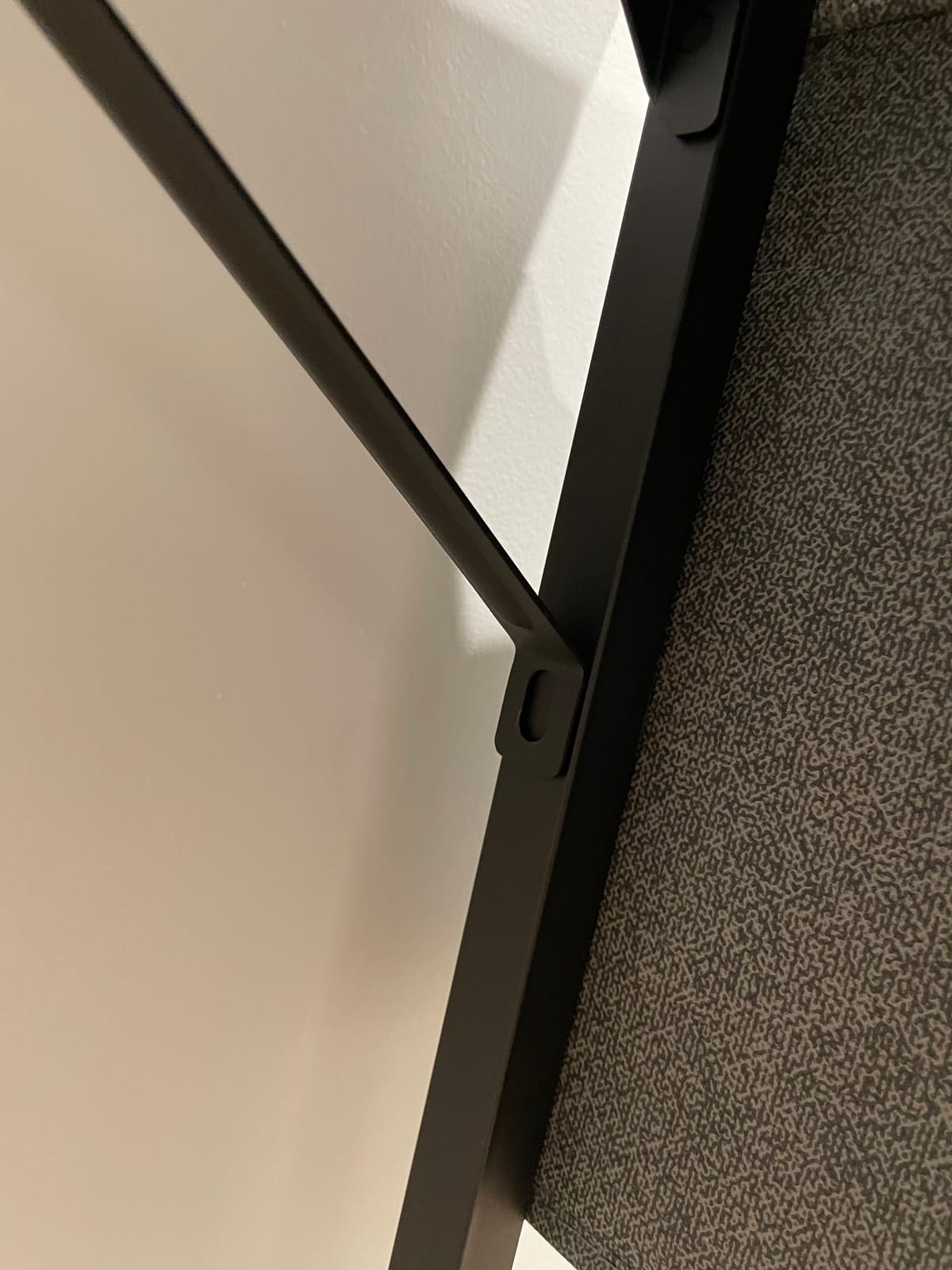 Cubiker L Shaped Standing Desk - 63 x 55 Inch Electric Adjustable Height Corner Standing Desk, Ergonomic Sit Stand Up Table with 3 Memory Buttons, Splice Board for Home Office, Black customer photo 2